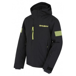 Husky Gonzal K black detska rostouci nepromokava zimni lyzarska bunda