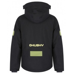 Husky Gonzal K black detska rostouci nepromokava zimni lyzarska bunda 1