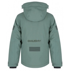 Husky Gonzal K zelena (faded green) detska rostouci nepromokava zimni lyzarska bunda 1