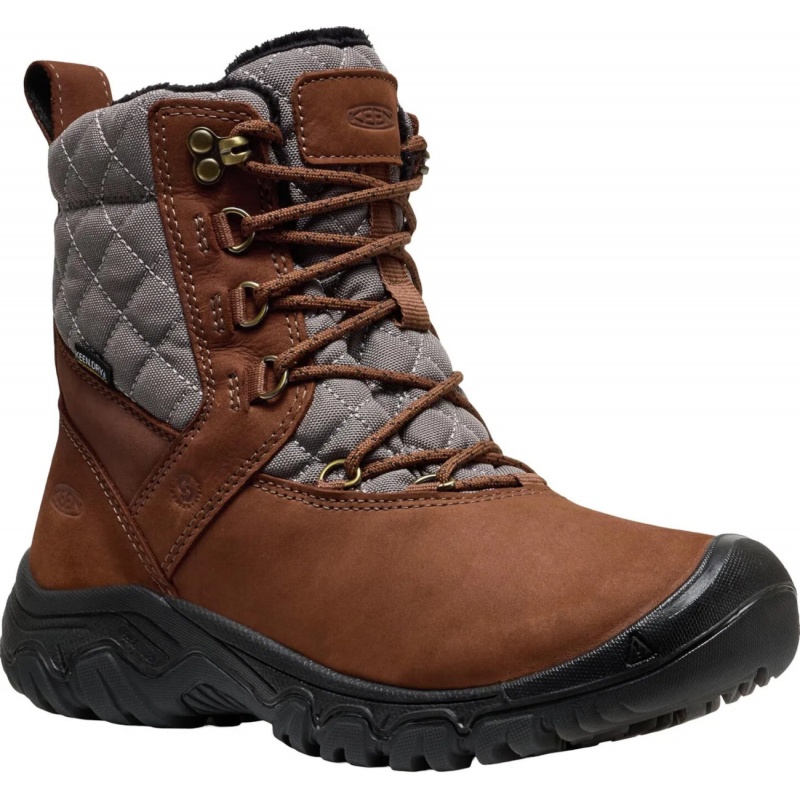 Keen Greta Boot II WP W bison damske zimni vyssi nepromokave boty