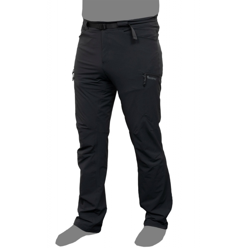 Acepac Montace pants black (cerna) turisticke outdoorove kalhoty s paskem