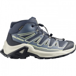 Salomon X-Ultra Mid GTX J 491094 grisaille/spellbound detske nepromokave trekove boty