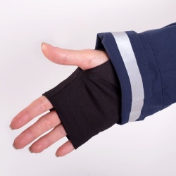 Progress Florence tm modra damsky softshellovy vodeodolny vetruodolny kabat delsi bunda 4