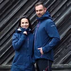 Progress Florence tm modra damsky softshellovy vodeodolny vetruodolny kabat delsi bunda 10