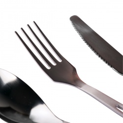 Titanovy pribor s piskovanou rukojeti1