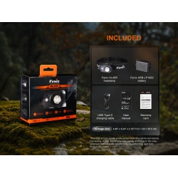 Fenix HL45R nabijeci zaostrovaci celovka s Liion akumulatorem 14