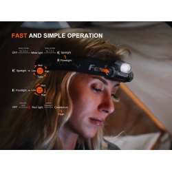 Fenix HM55R nabijeci celovka USB-C dobijeni vymenny akumulator vodotesna 6