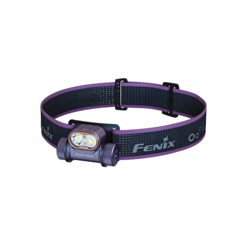 Fenix HM55R tmave fialova nabijeci celovka USB-C dobijeni vymenny akumulator vodotesna