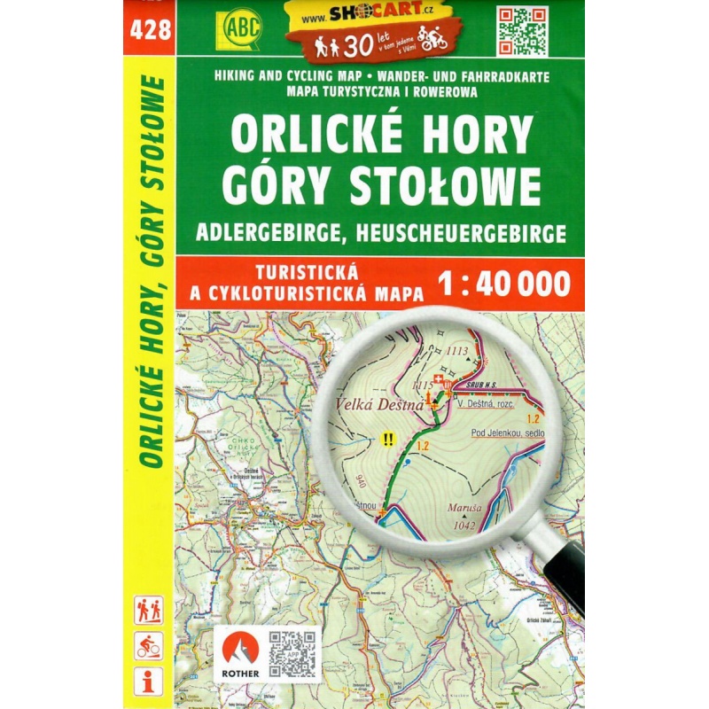 SHOCart 428 Orlicke hory Gory Stolowe 40 000 turisticka mapa