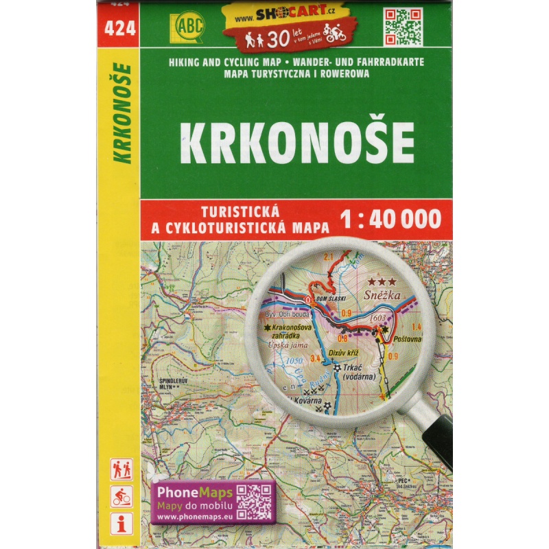 SHOCart 424 Krkonose 40 000 turisticka mapa