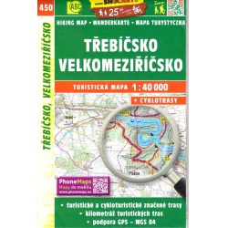 SHOCart 450 Trebicsko, Velkomeziricsko 40 000 turisticka mapa
