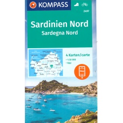 Kompas 2497 Sardinie sever sardegna nord soubor 4 map 50 000