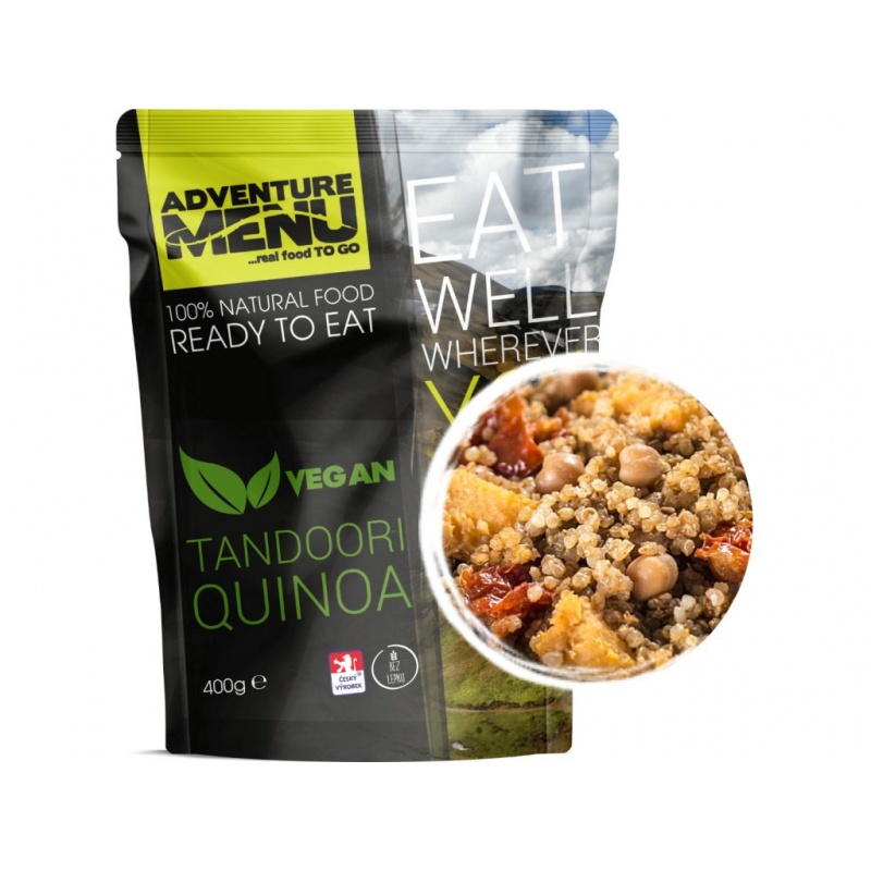 Adventure Menu Tandoori Quinoa VEGAN 1 porce 400g sterilovane jidlo na cesty