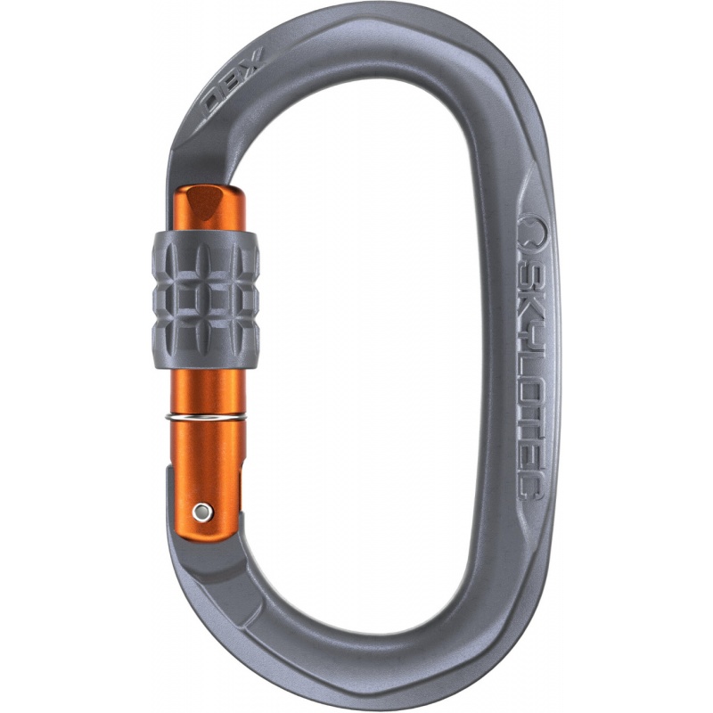 Skylotec Obx SG (screw gate) Grey/Orange lehka ovalna sroubovaci karabina