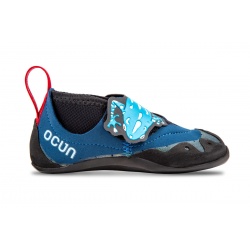 Ocun Ribbit blue black detske lezecky na suchy zip 3