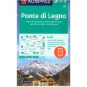 Kompass 107 Ponte di Legno, Alta Val Camonica, Passo del Tonale 1:50 000 turistická mapa