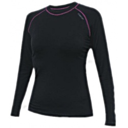 Jitex BoCo Ibraka 801 Ts cerna fialova damske triko dlouhy rukav Merino vlna