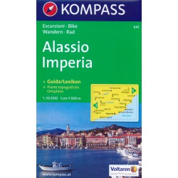 Kompass 641 Alassio, Imperia 1:50 000