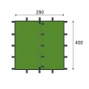 Jurek Arm 3 x 4 olivove zelena bivakovaci pristresek plachta 