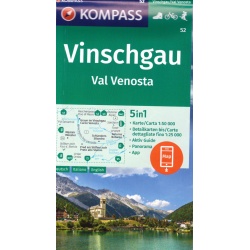Kompas 52 Vinschgau Val Venosta 50 000