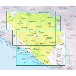 Freytag a Berndt Bosna a Hercegovina 200 000 automapa oblast