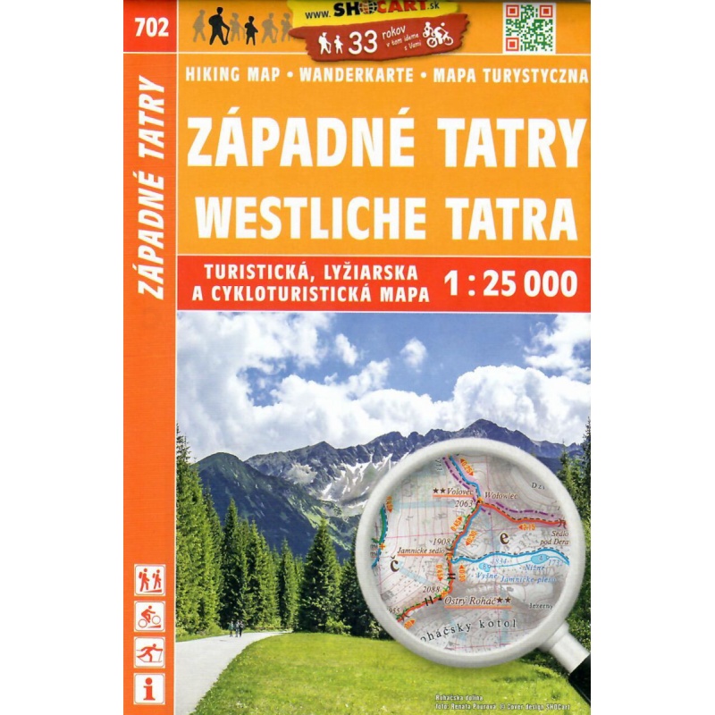 SHOCart 702 Zapadne Tatry 25 000 turisticka mapa