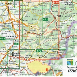 SHOCart 470 Zlinsko, Hostynske a Vizovicke vrchy 40 000 turisticka mapa 1