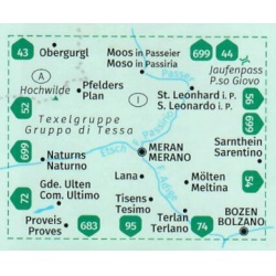 Kompas 53 Meran Merano a okoli 50 000 Oblast