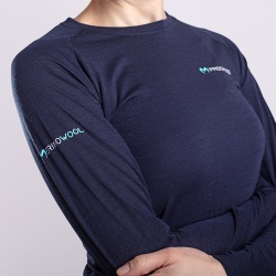 Progress MA NDRZ 125 cerno-modra damske funkcni triko dlouhy rukav Merino Airlite 3