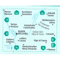 Kompas 54 Bozen Bolzano 50 000 Oblast