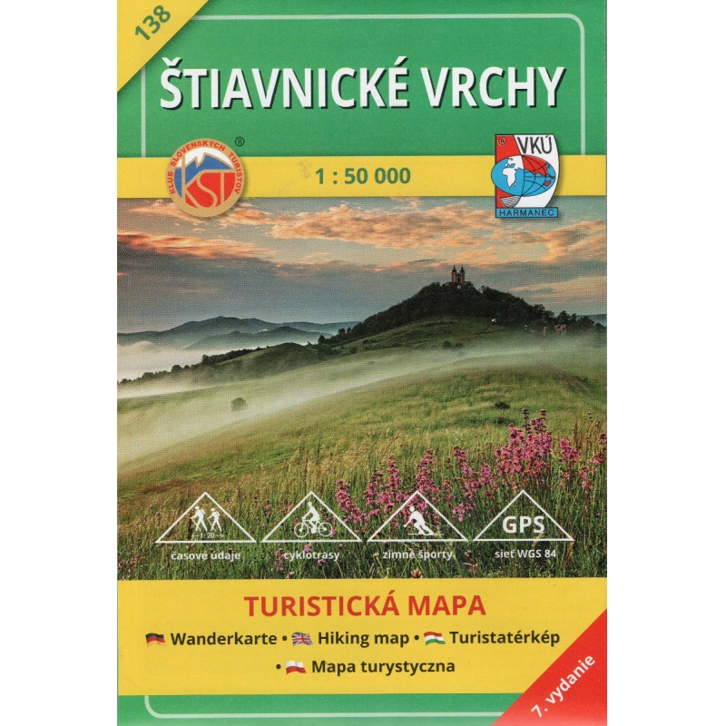 VKu 138 stiavnicke vrchy 50 000 turisticka mapa