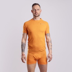 Progress MA NKR 125 oranzova panske funkcni triko kratky rukav Merino Airlite 2