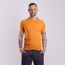 Progress MA NKR 125 oranzova panske funkcni triko kratky rukav Merino Airlite 3
