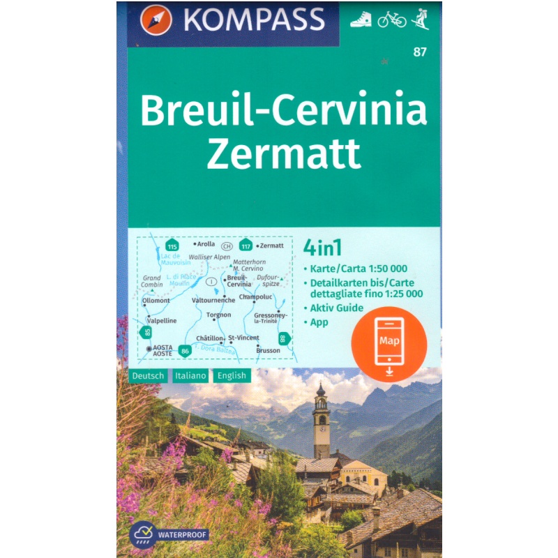 Kompas 87 Breuil, Cervinia, Zermatt 50 000