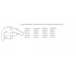 _Progress MA NDRZ 125 cerno-modra damske funkcni triko dlouhy rukav Merino Airlite zmereno