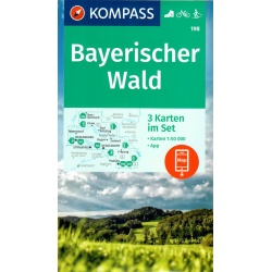 Kompas 198 Bayerischer Wald 50 000