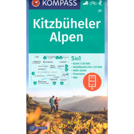 Kompass 29 Kitzbüheler Alpen 1:50 000