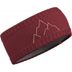 Hannah Astra pletena zimni celenka 100 Merino vlna zateplena fleecem garnet