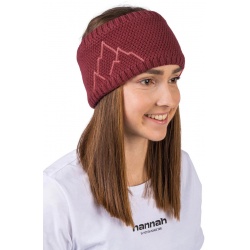 Hannah Astra pletena zimni celenka 100 Merino vlna zateplena fleecem garnet 1