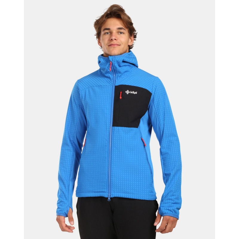 Kilpi Freni-M modra ZM0203KIBLU panska funkcni stretchova mikina s kapuci 