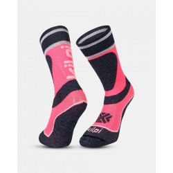 Kilpi Anxo-J ruzova ZJ0851KIPNK detske lyzarske podkolenky Merino vlna 