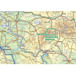 Schubert a Franzke MN06 Retezat 50 000 turisticka mapa oblast