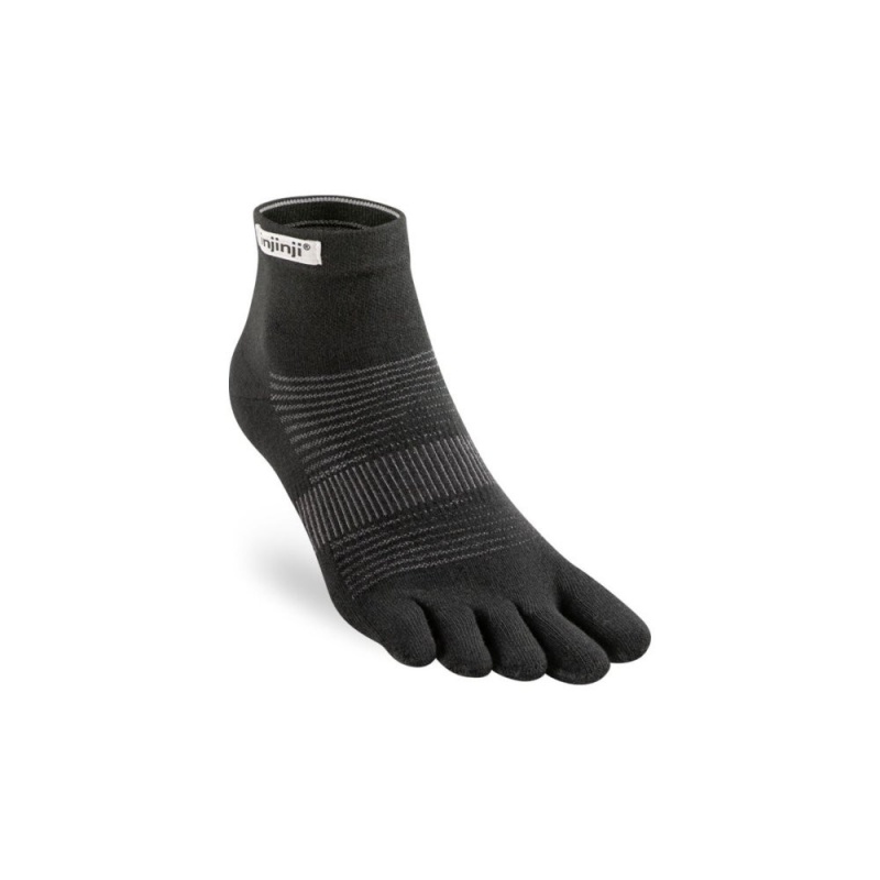 Injinji RUN Lightweight Coolmax Mini-Crew black nizke prstove ponozky 