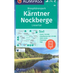 Kompass 66 Nockberge, Liesertal 1:50 000