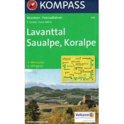 Kompass 219 Lavanttal, Saualpe, Koralpe 1:50 000