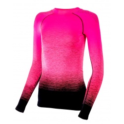 R2 ATF309A Musa Kids pink black detske funkcni termo triko dlouhy rukav