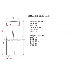 _R2 ATF319A Musa pink black detske funkcni rychleschnouci termo spodky zmereno