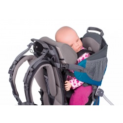 Corazon Panda tyrkysova + Stupacky + Plastenka + Operka hlavy detske nositko set 1