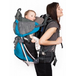 Corazon Panda tyrkysova + Stupacky + Plastenka + Operka hlavy detske nositko set 3