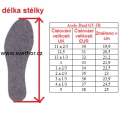 _Asolo Dual GV JR GTX grafite stone detske nepromokave trekove boty zmer